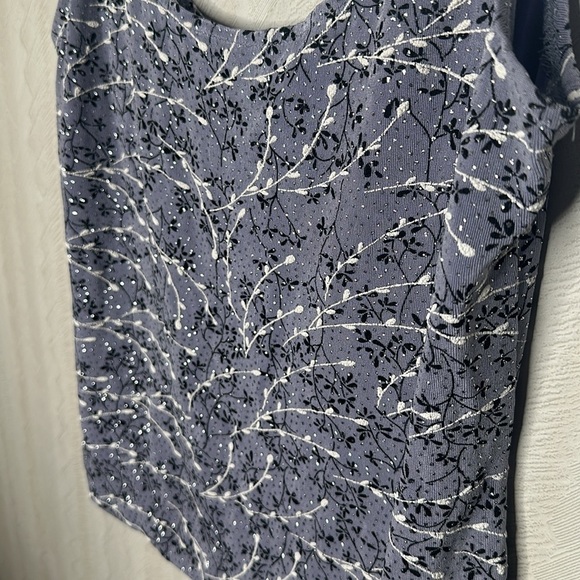 🆕 ALEX EVENINGS SMALL PETITE WINTER DAZZLE TOP - Picture 4 of 7